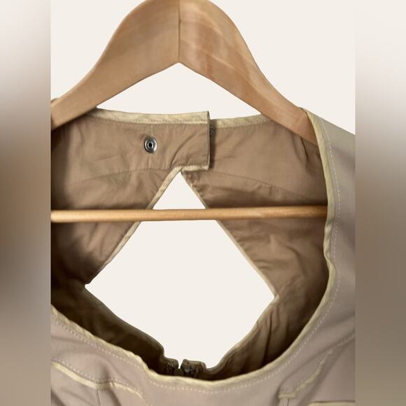 Zac Posen Khaki Eclipse Sheath Cocktail Dress Size 6 - Picture 9 of 16